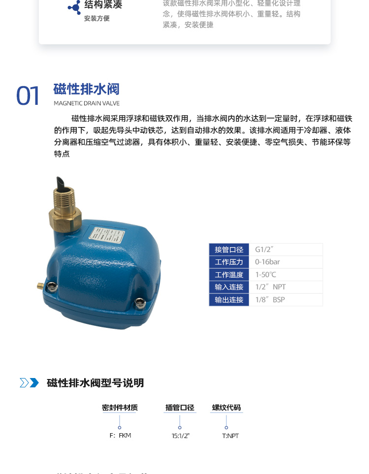 磁性排水阀系列