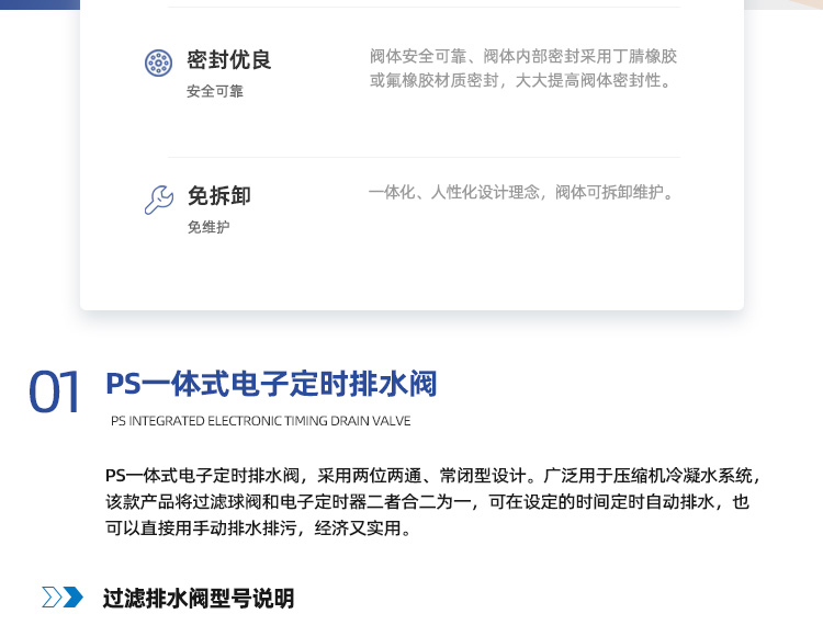 一体式电子排水阀系列