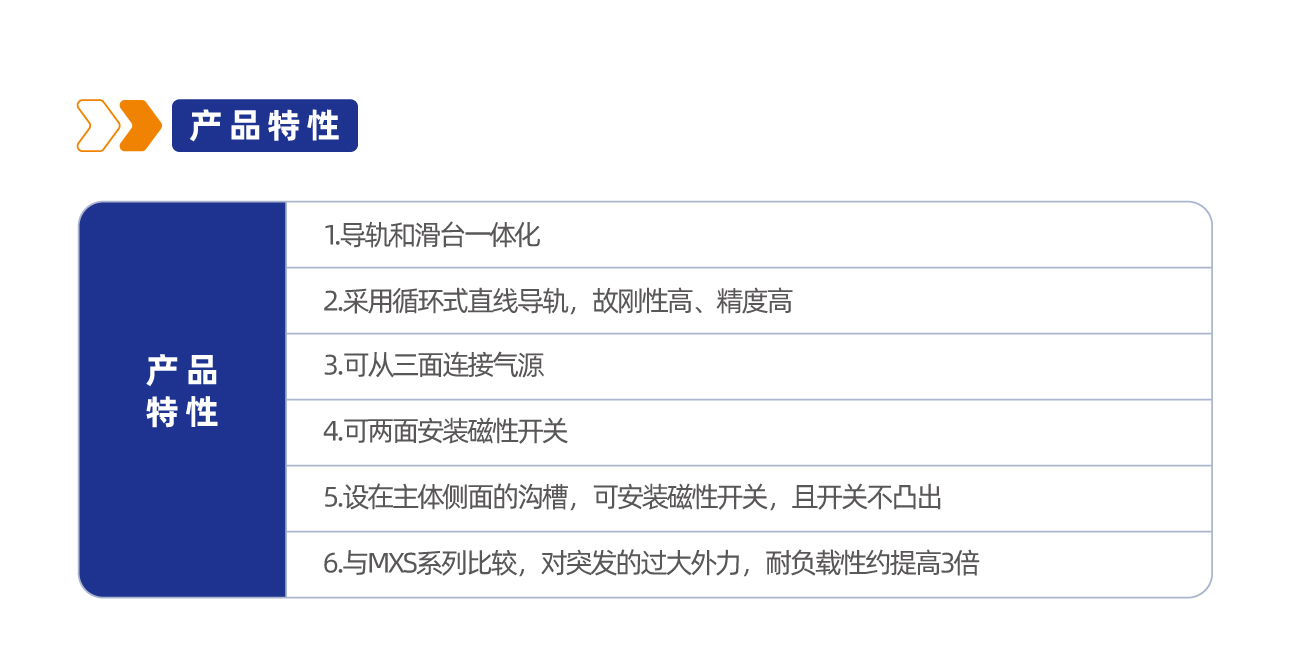 MXQ系列双缸型滑台气缸