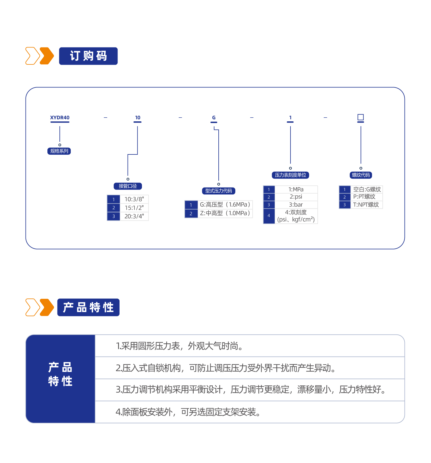气源处理件XYDR40调压阀
