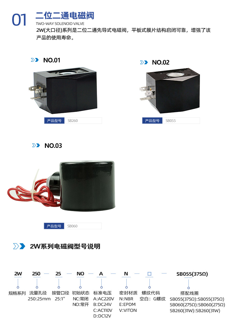 2W250膜片式二位二通阀