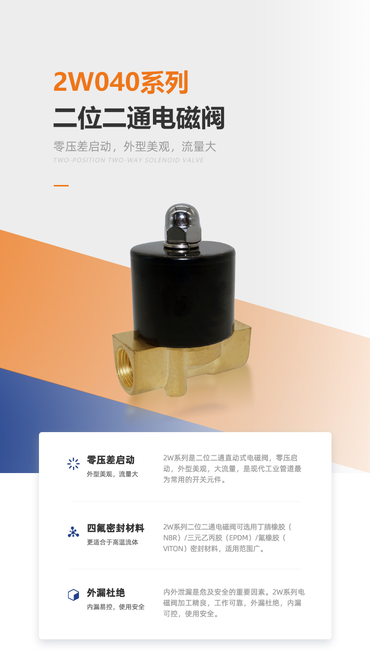 2W040直动式二位二通阀