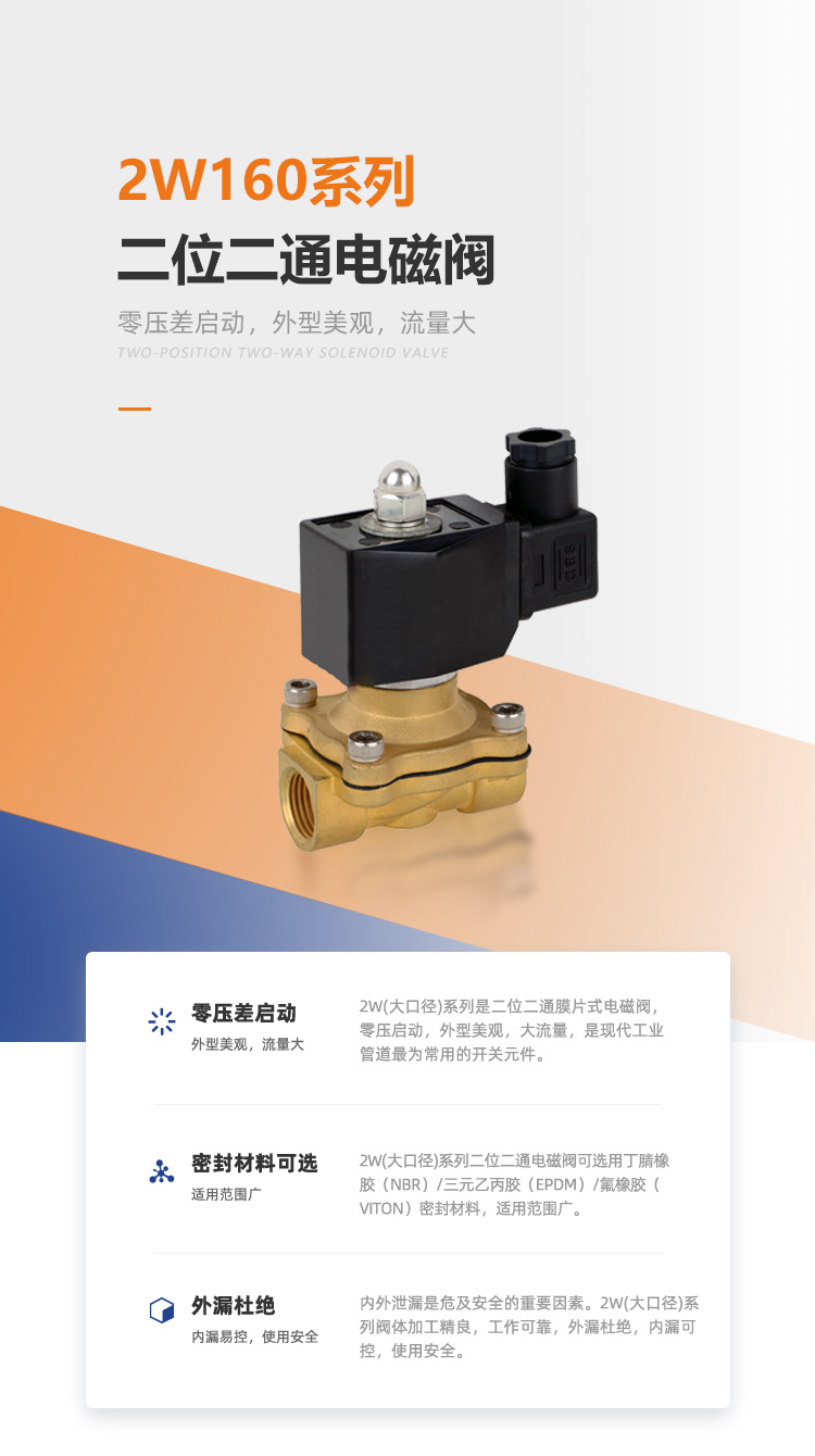 2W160膜片式二位二通阀