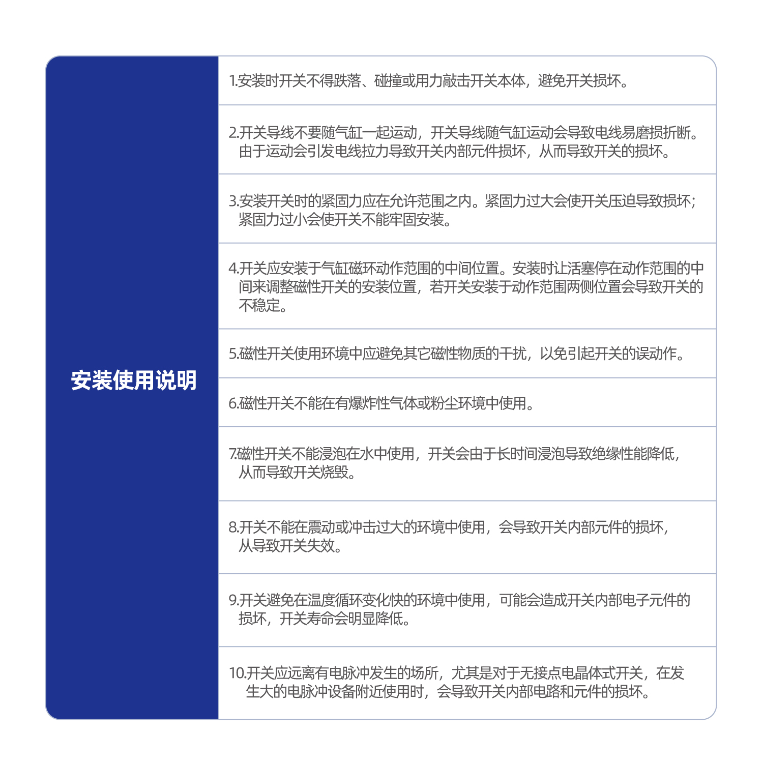 GX-06系列磁性开关