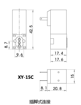 15mm二位三通微型电磁阀
