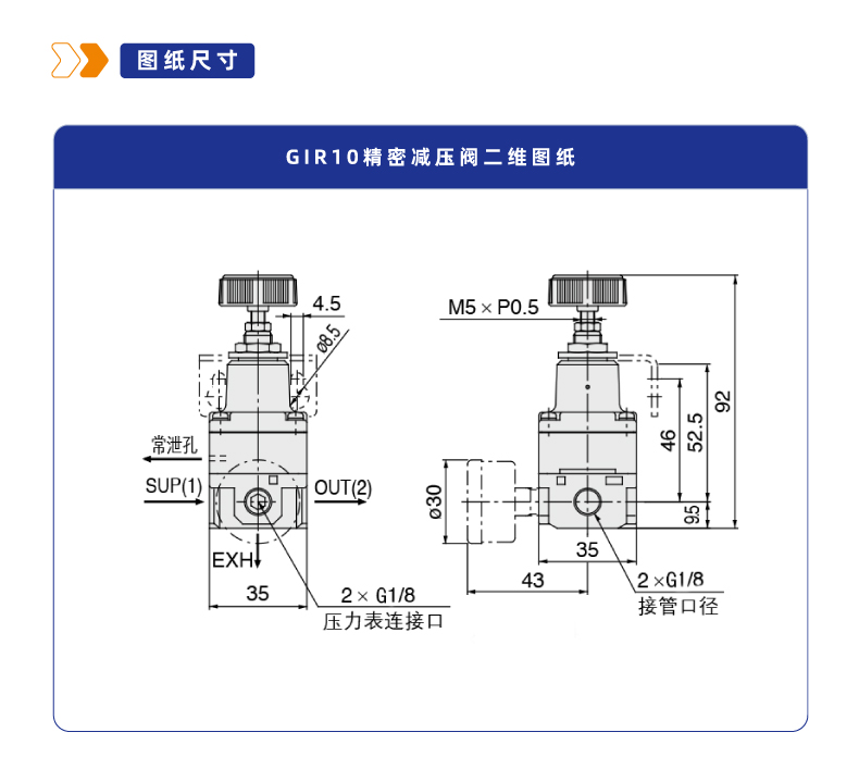 GIR10精密减压阀