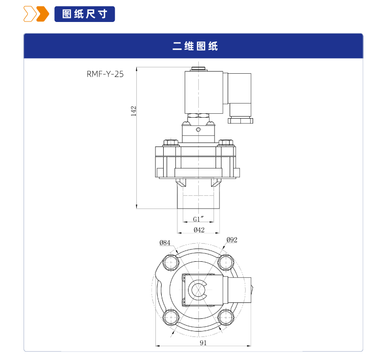 RMF-Y 淹没螺纹式电磁脉冲阀