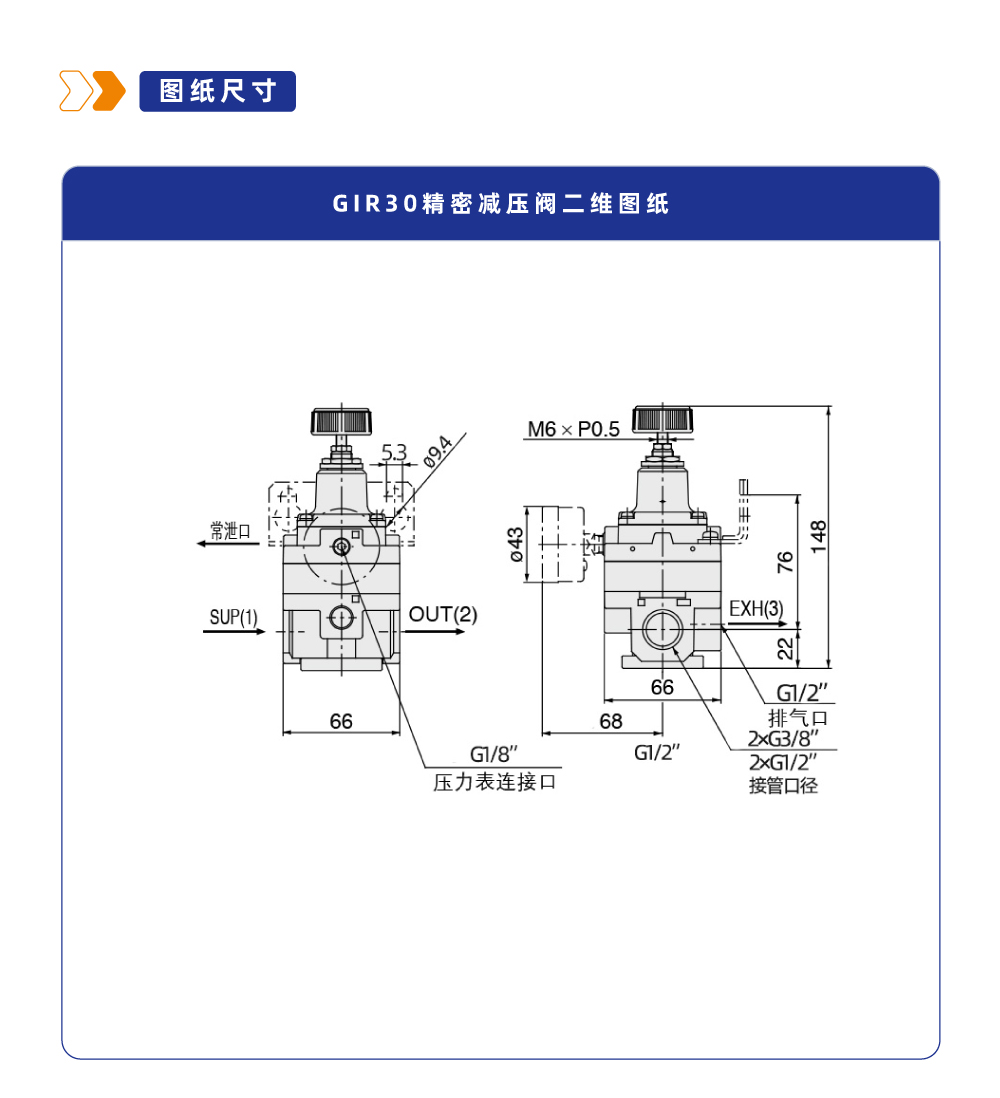 GIR30精密减压阀