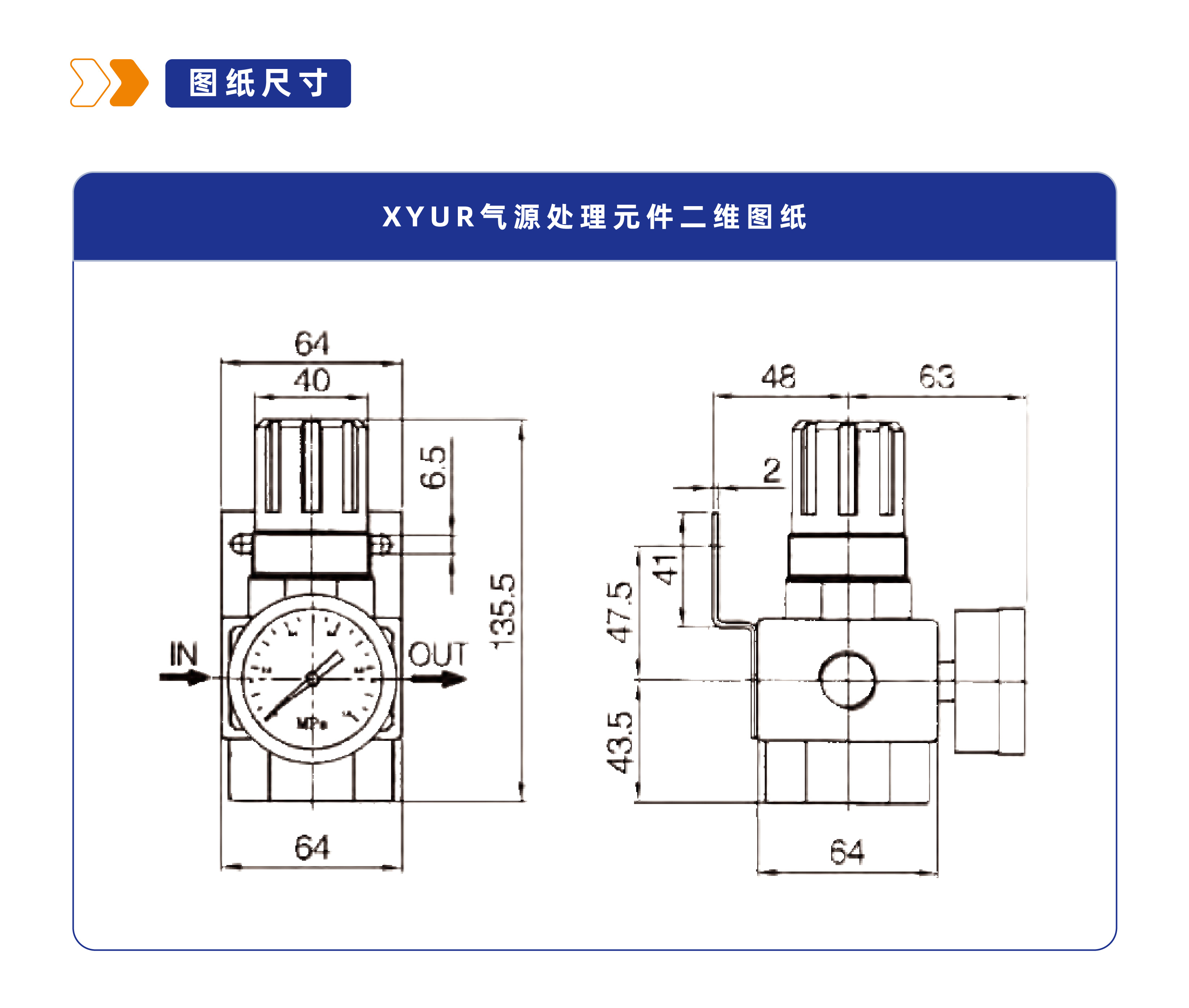气源处理元件XYUR调压阀