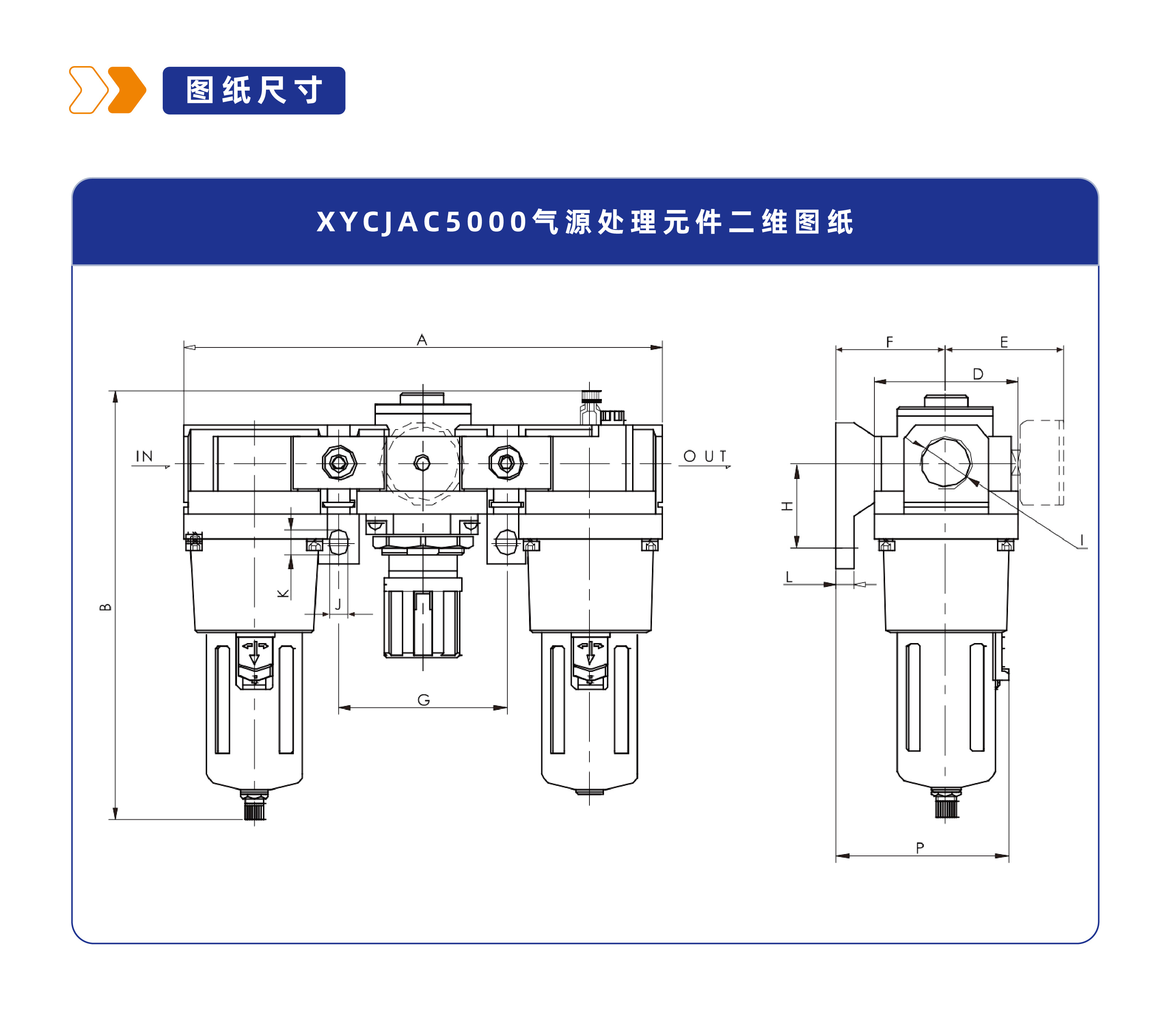 气源处理元件XYCJAC5000三联件