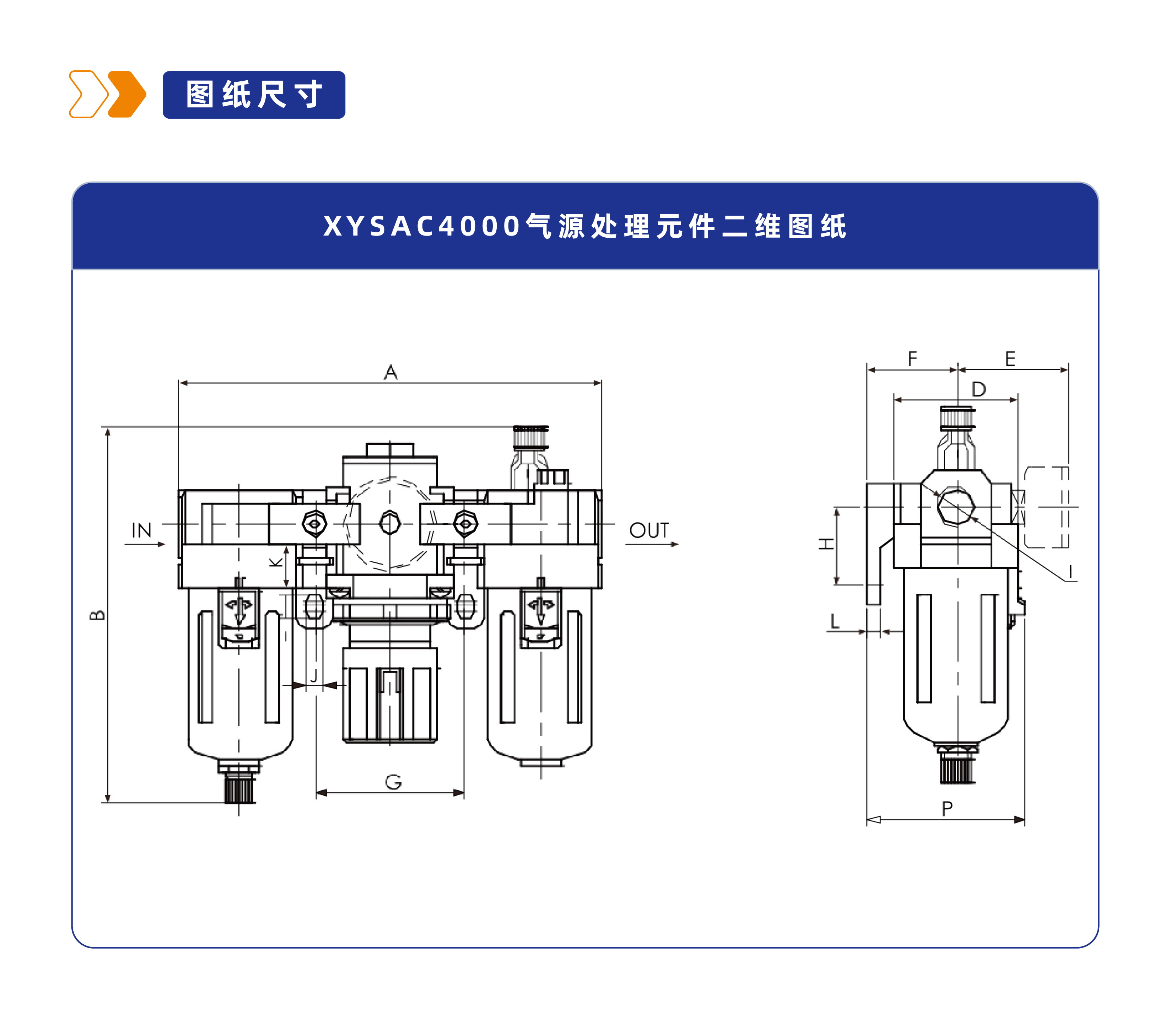 气源处理件XYSAC4000 三联件