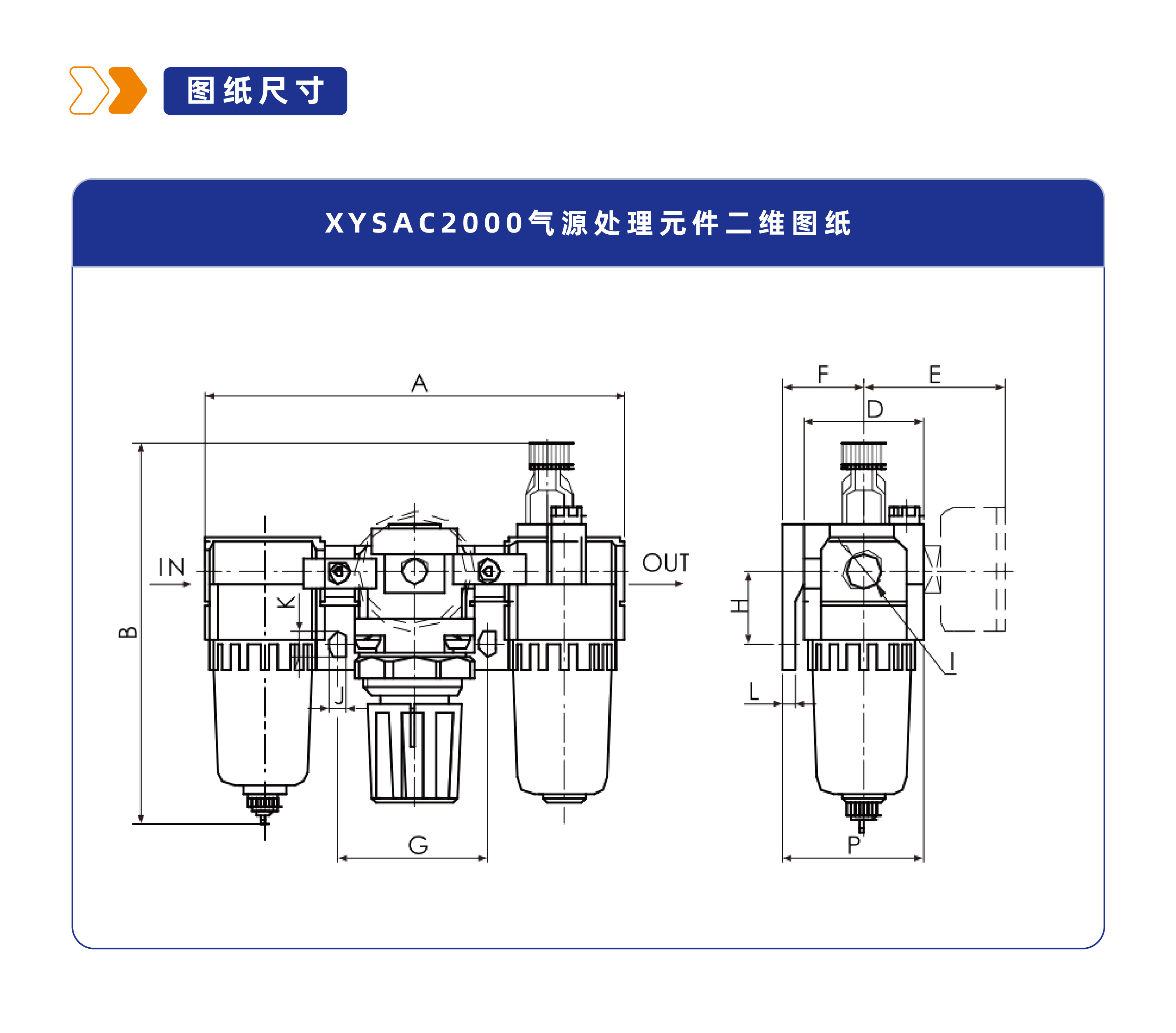 气源处理件XYSAC2000三联件