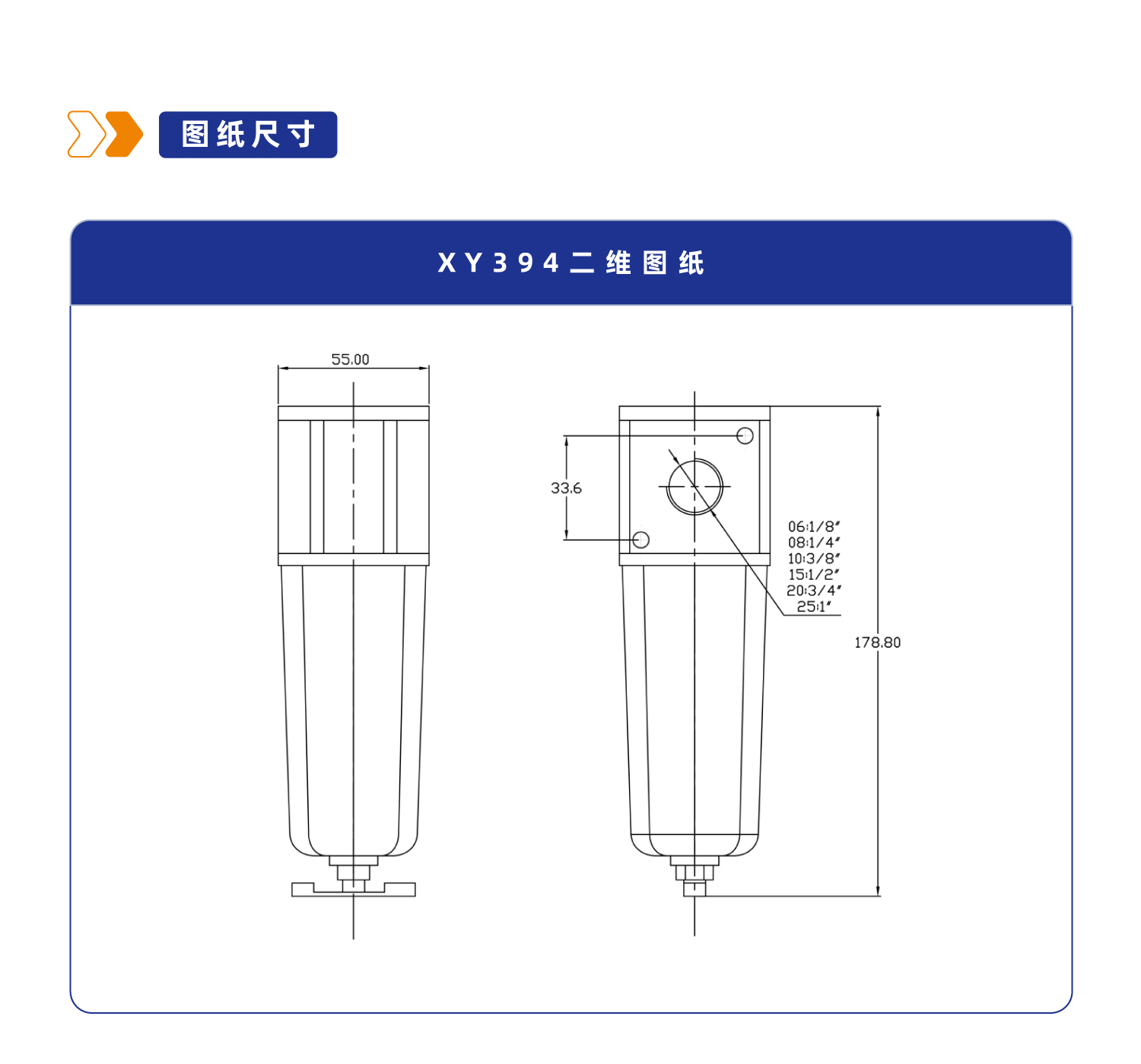 气源处理元件XY394系列过滤器