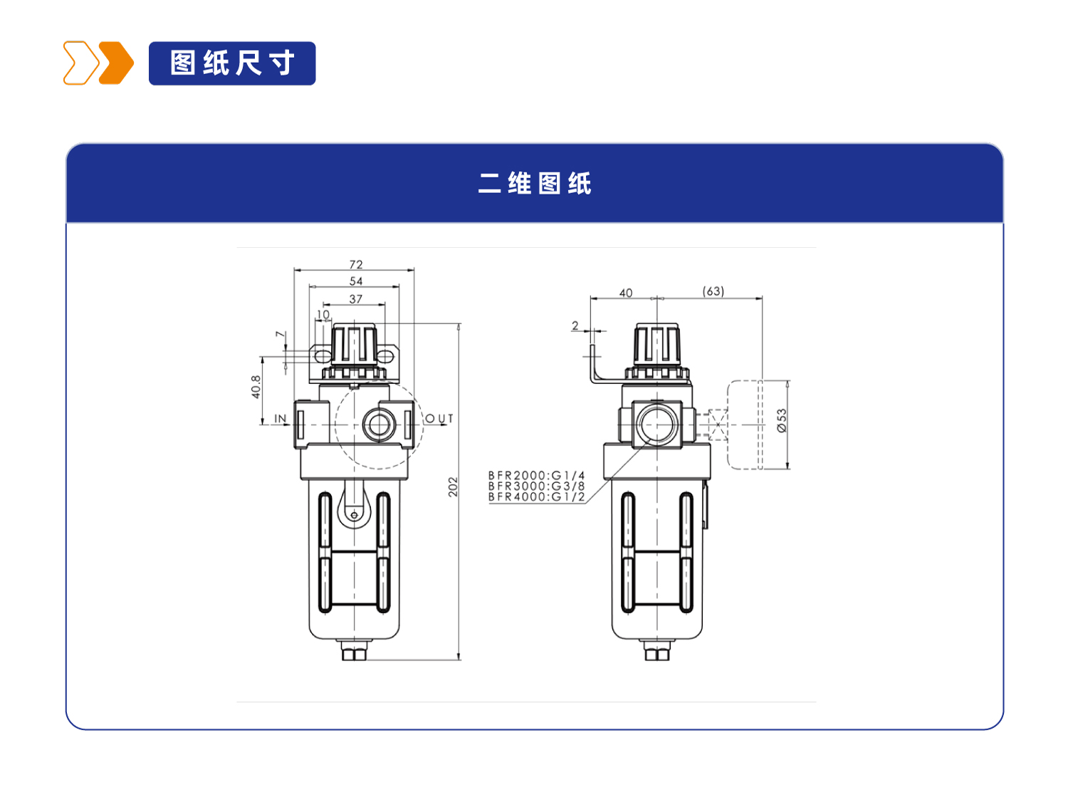 XYBFR4000 调压过滤器