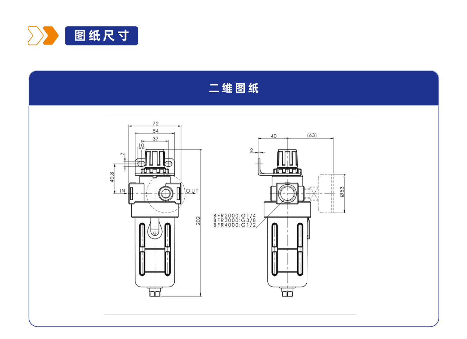XYBFR3000 调压过滤器
