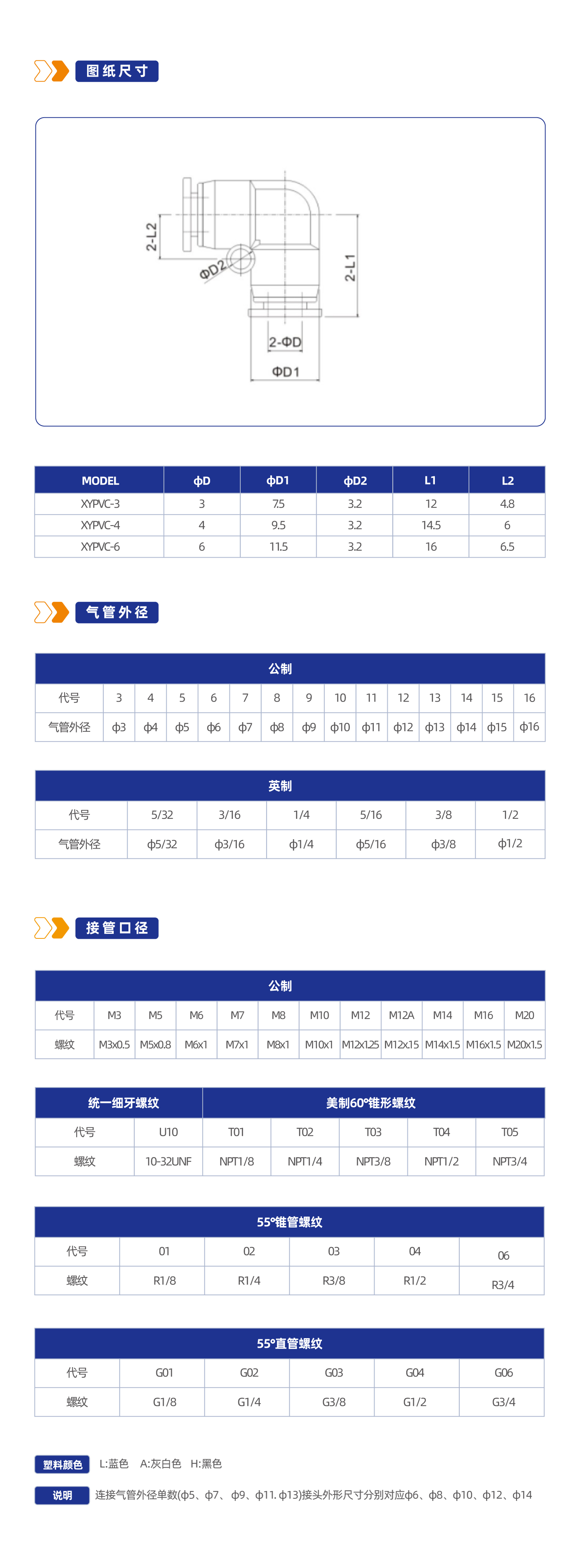 XYPVC 塑料弯头迷你型接头
