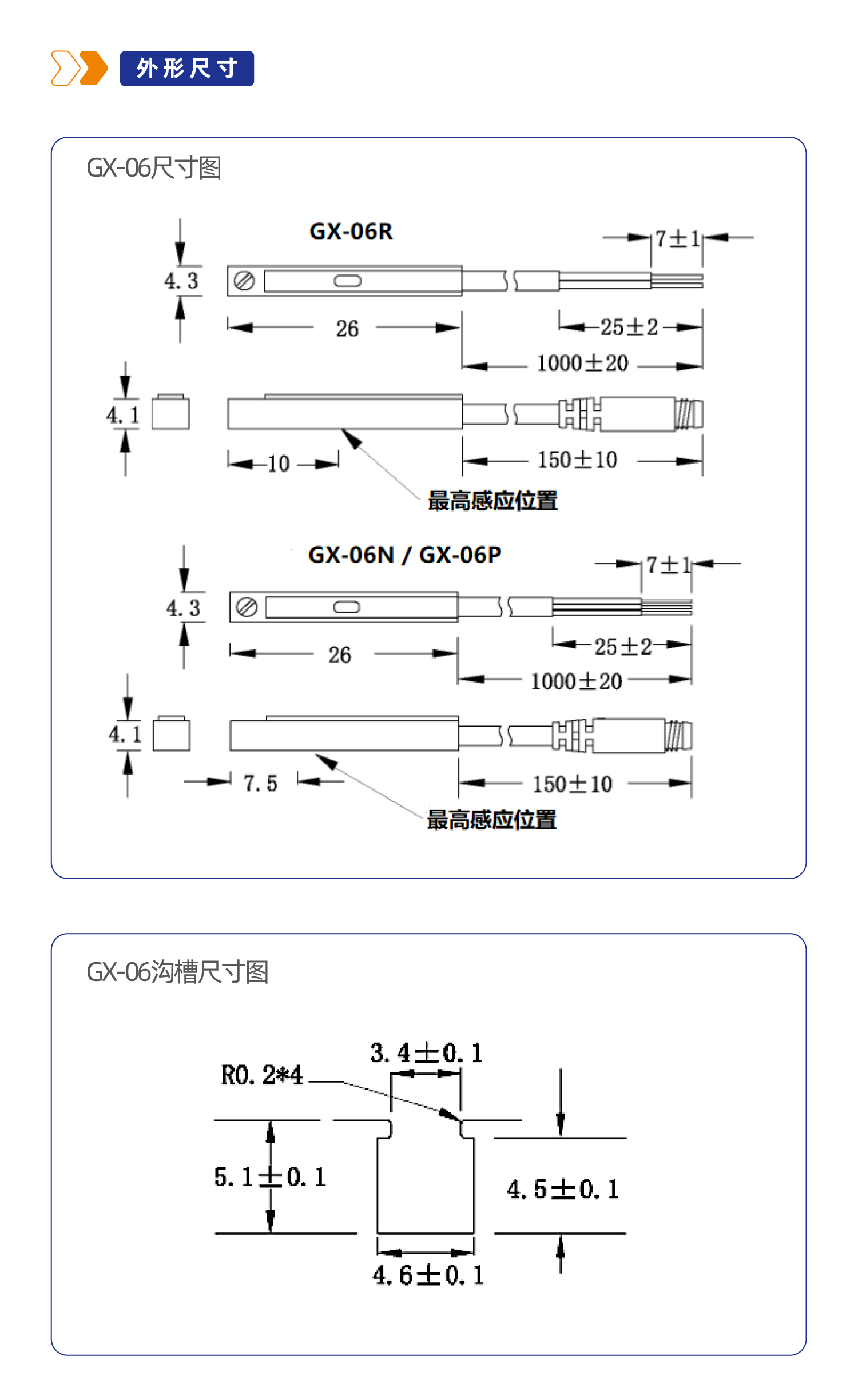 GX-06系列磁性开关