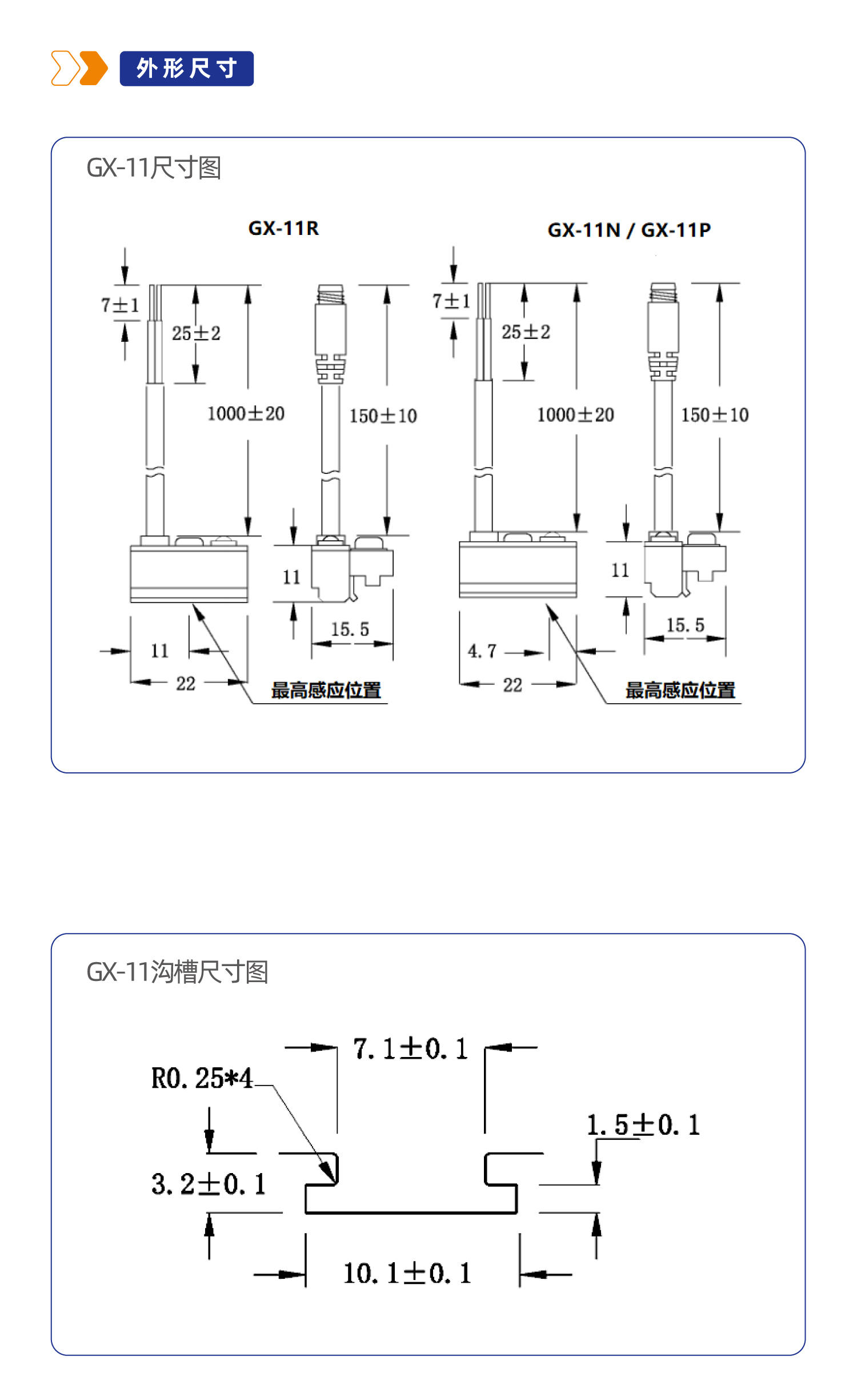 GX-11系列磁性开关