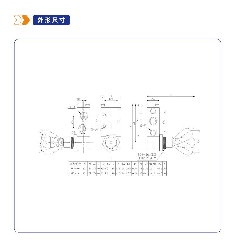 4H310二位五通管接式手动复位手动阀
