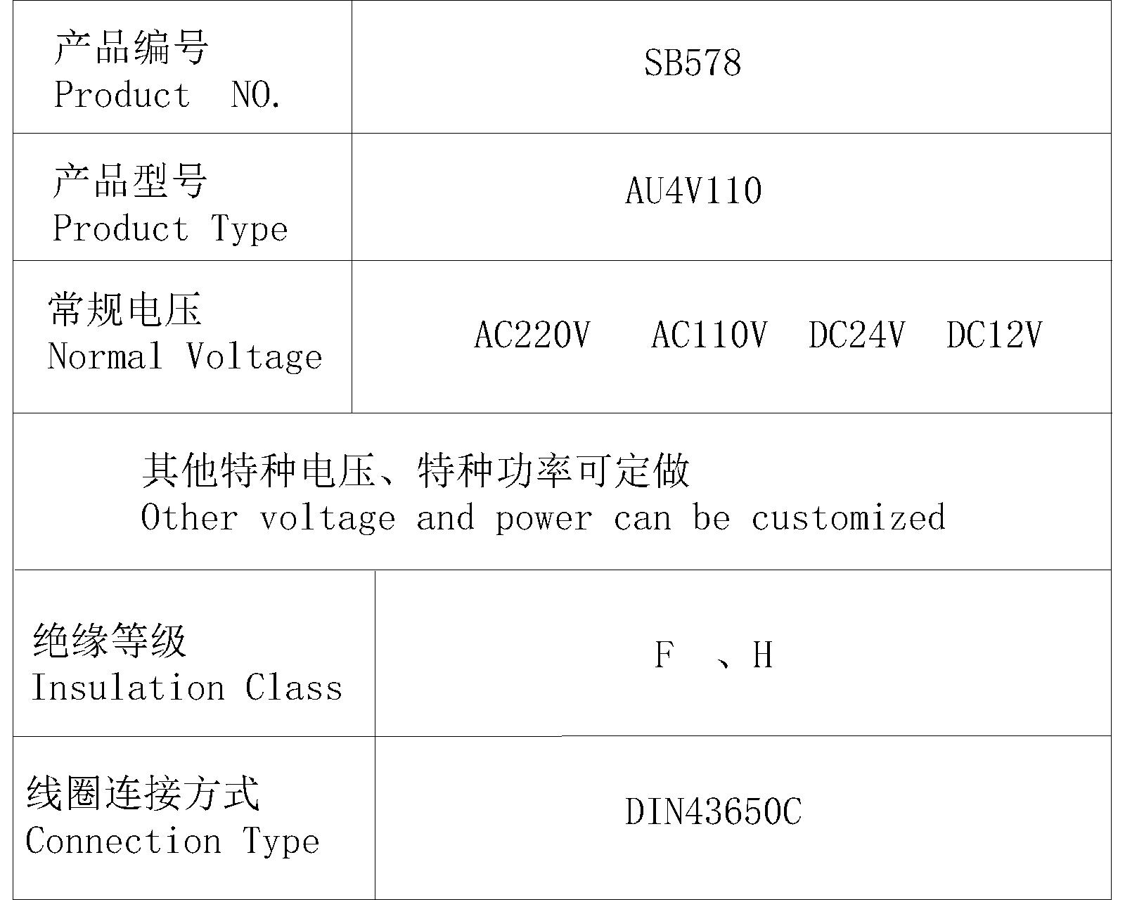 SB578/AU4V110系列热固线圈