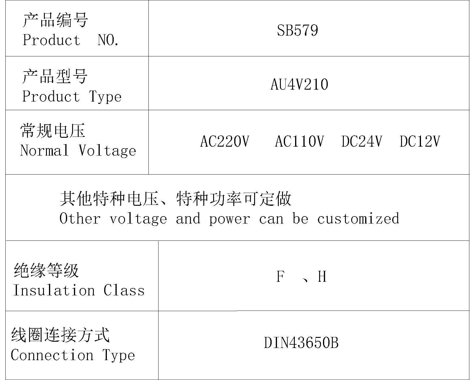 SB579/AU4V210系列热固线圈