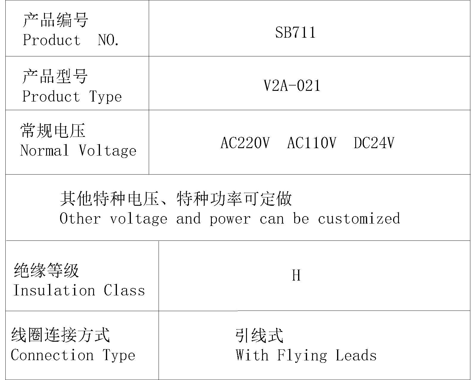 SB711/V2A-021系列热固线圈