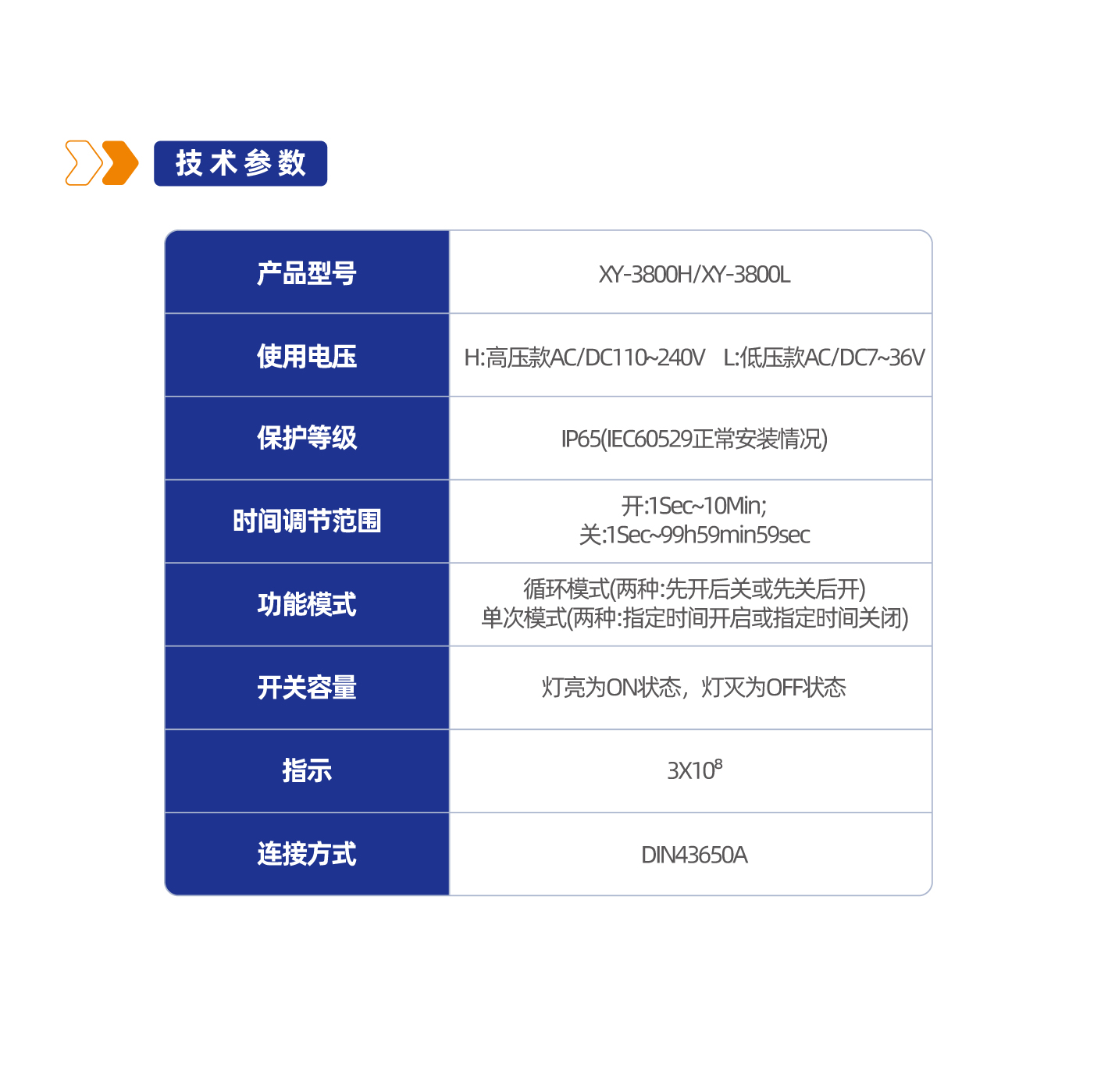 3800 系列电子定时器