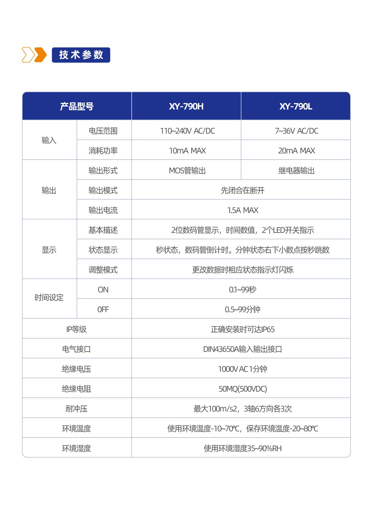 790 系列电子定时器