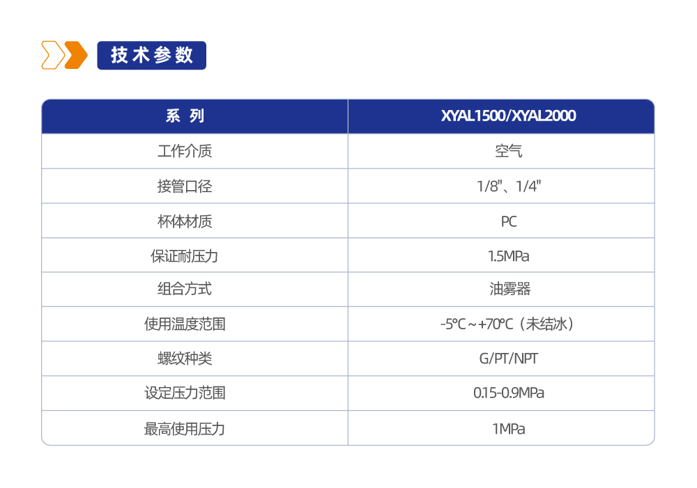XYAL2000 油雾器