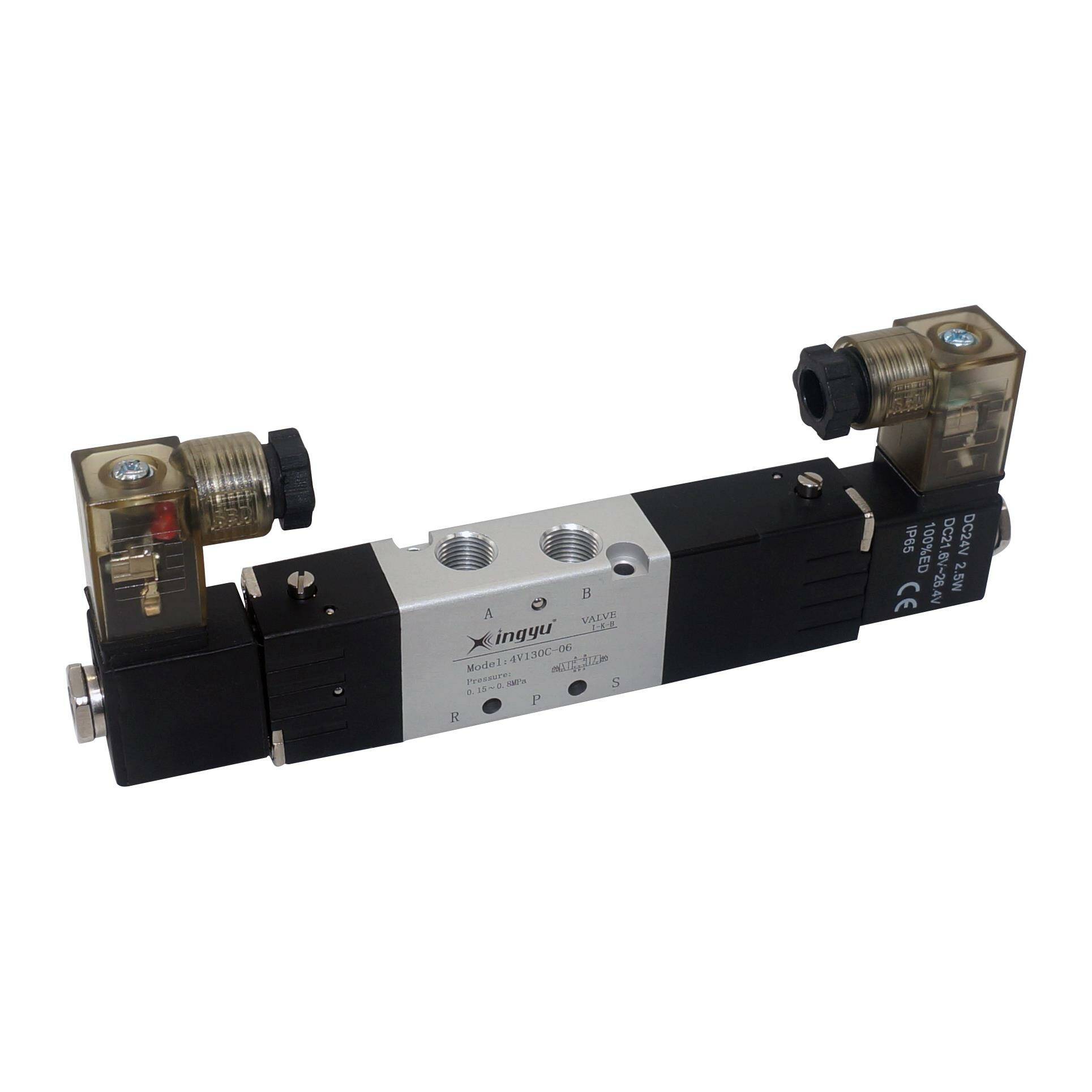 4V130三位五通管接式换向阀